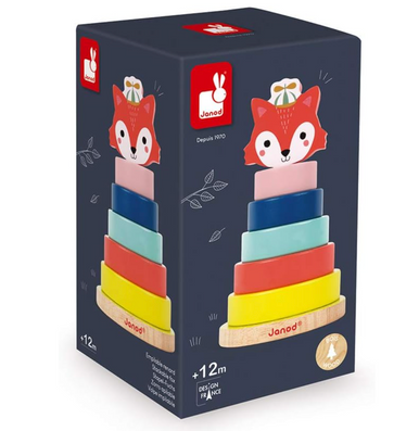Janod- Baby Forest Fox Stacker