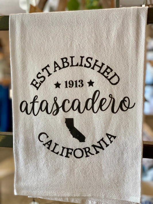 Tea Towel Atascadero Established