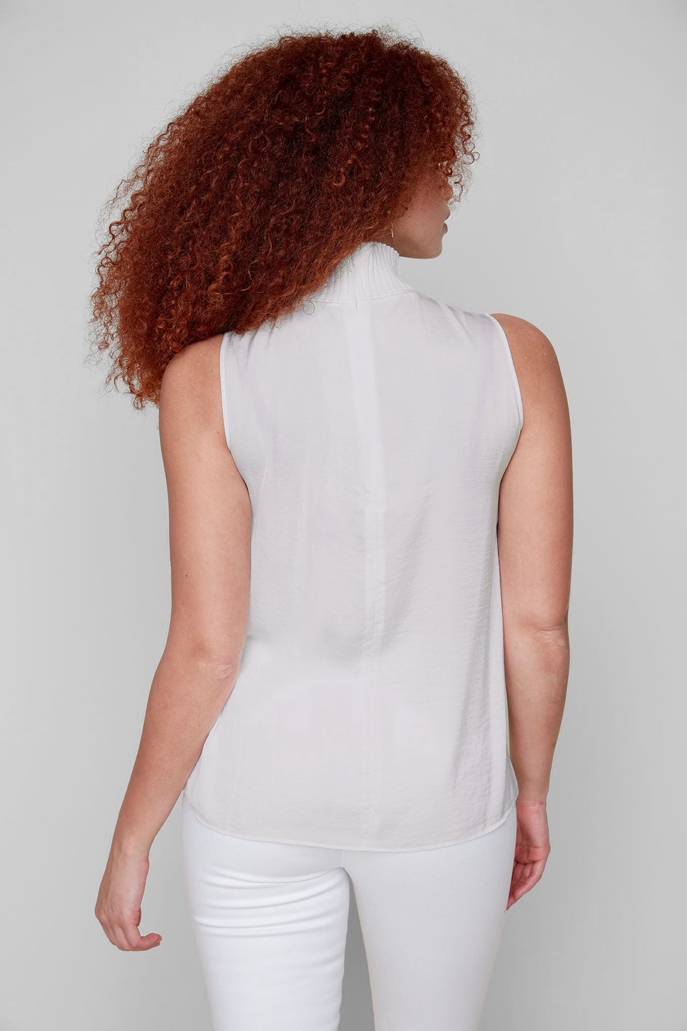 Sleeveless Mock Neck Top