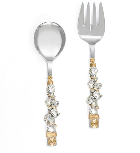 Snow Melt Salad Server Set