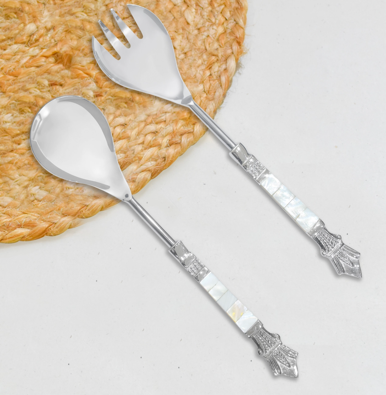 Pearl Tile Salad Server Set