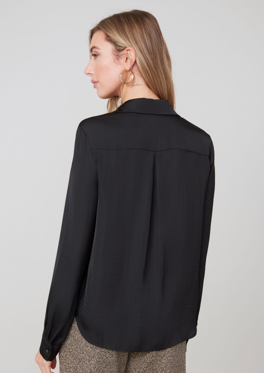 Button Up Collared Blouse