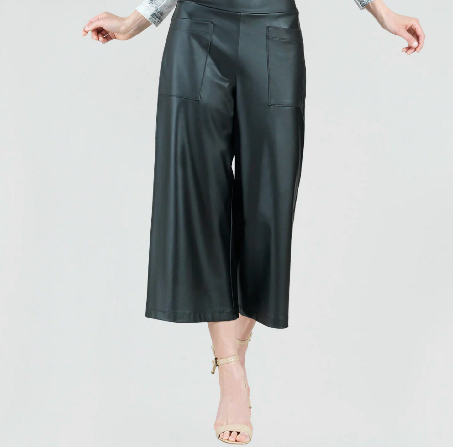Gaucho Liquid Leather Stretch Knit Pant