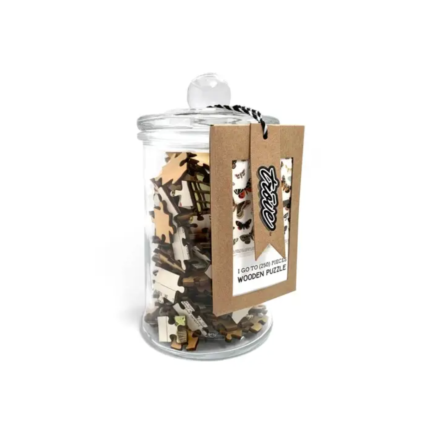 Wooden Puzzle in a Jar