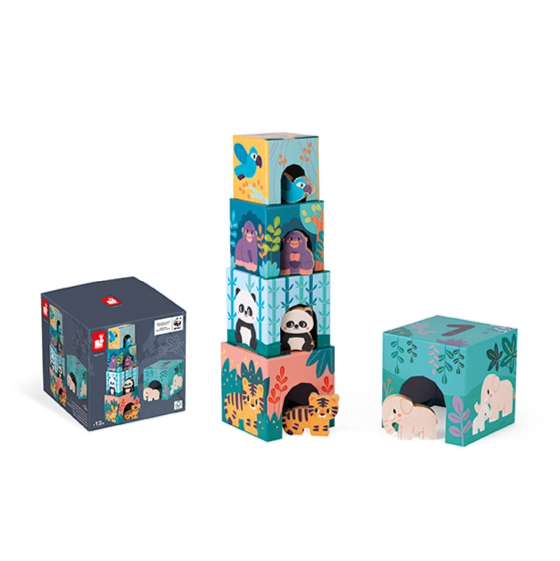 Pyramid and Animals Figurines