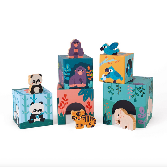 Pyramid and Animals Figurines