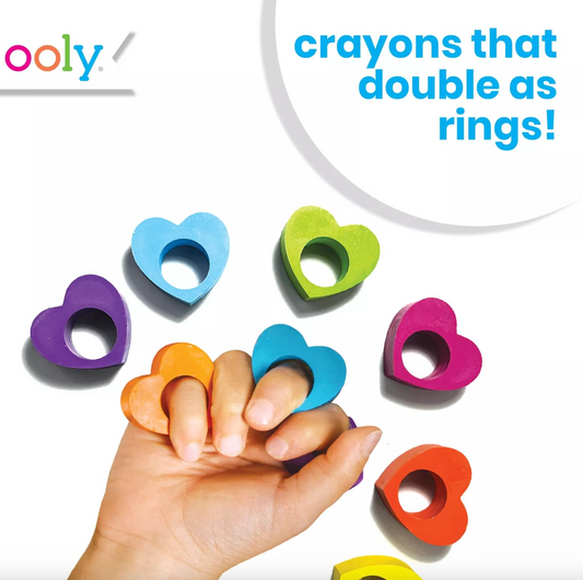 Heart Ring Crayons (Set of 6)