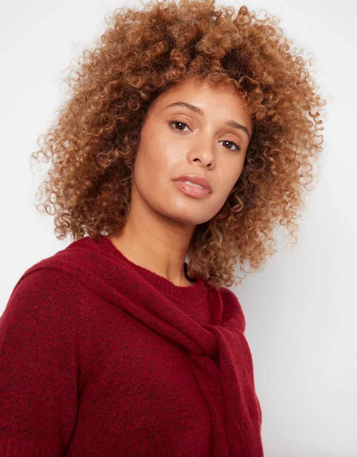 Short Sleeve Crew Neck Sweater with Sleeve Detail