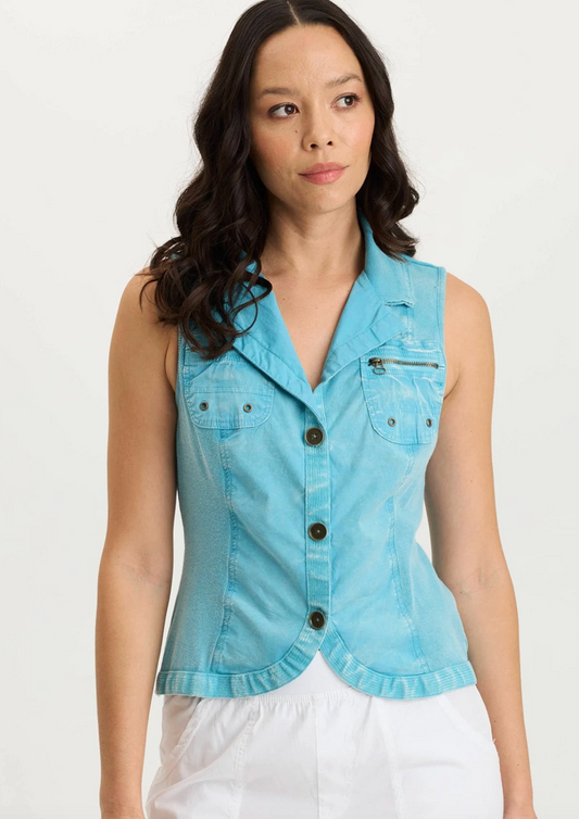 Shelton Vest Wash Fresco