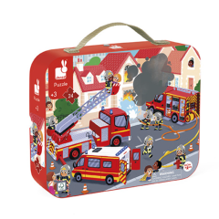 Janod- 24 Piece Fireman Puzzle