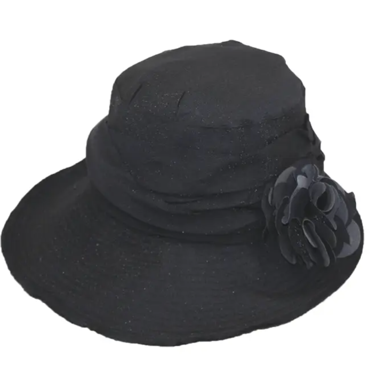 Fabric Hat with Wire - Black