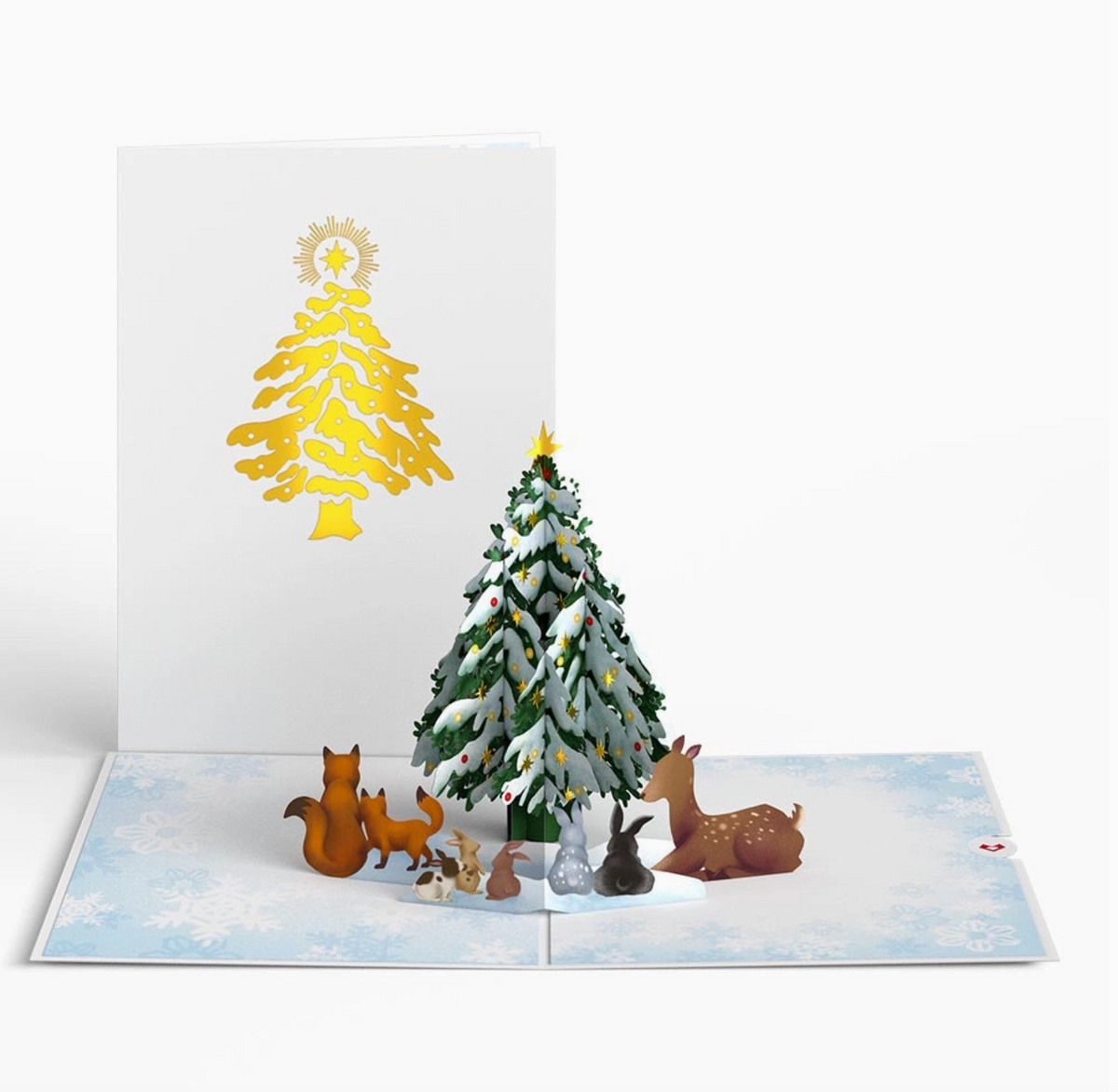 Lovepop Christmas Card - Woodland White Christmas