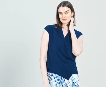 Crossover Faux Wrap Top