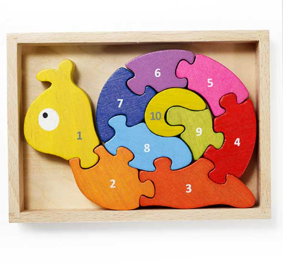 Number Snail Learning Puzzle