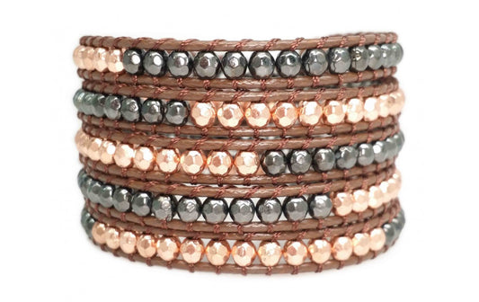 Wrap- Five Wrap in Gunmetal/ Rose Gold