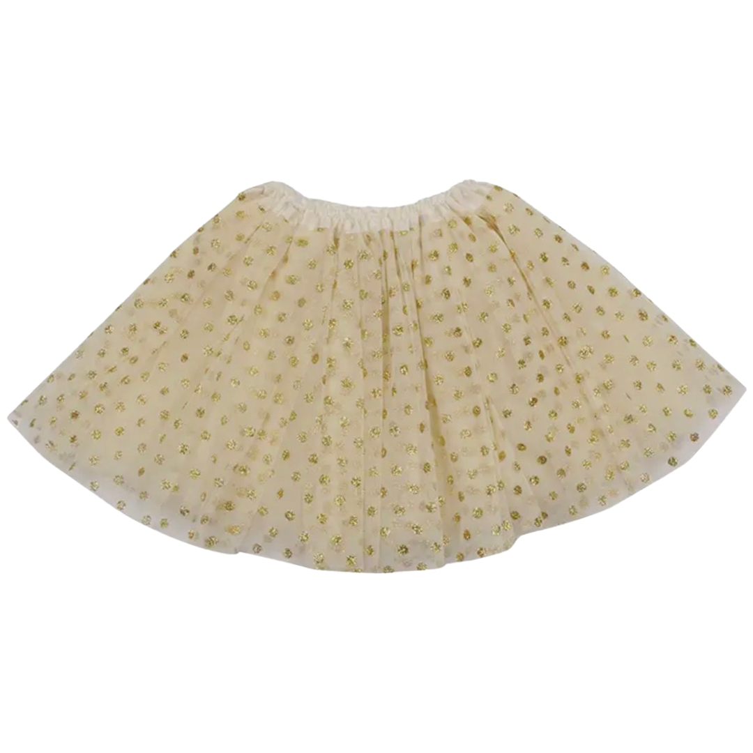 Tutu - woflow - Big Girls Gold Small Dot