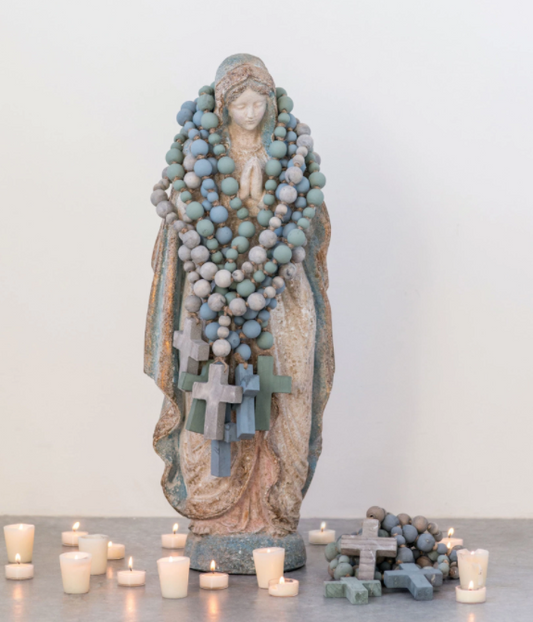 Wood Bead Rosary