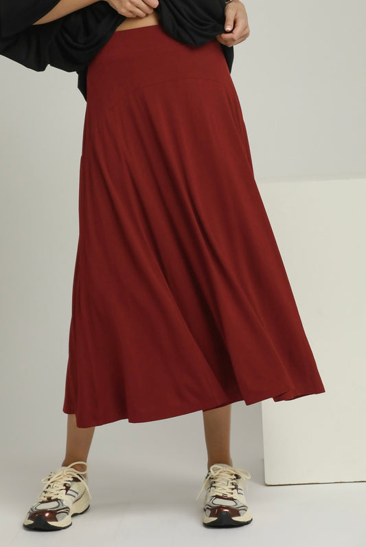 Flare Maxi Skirt