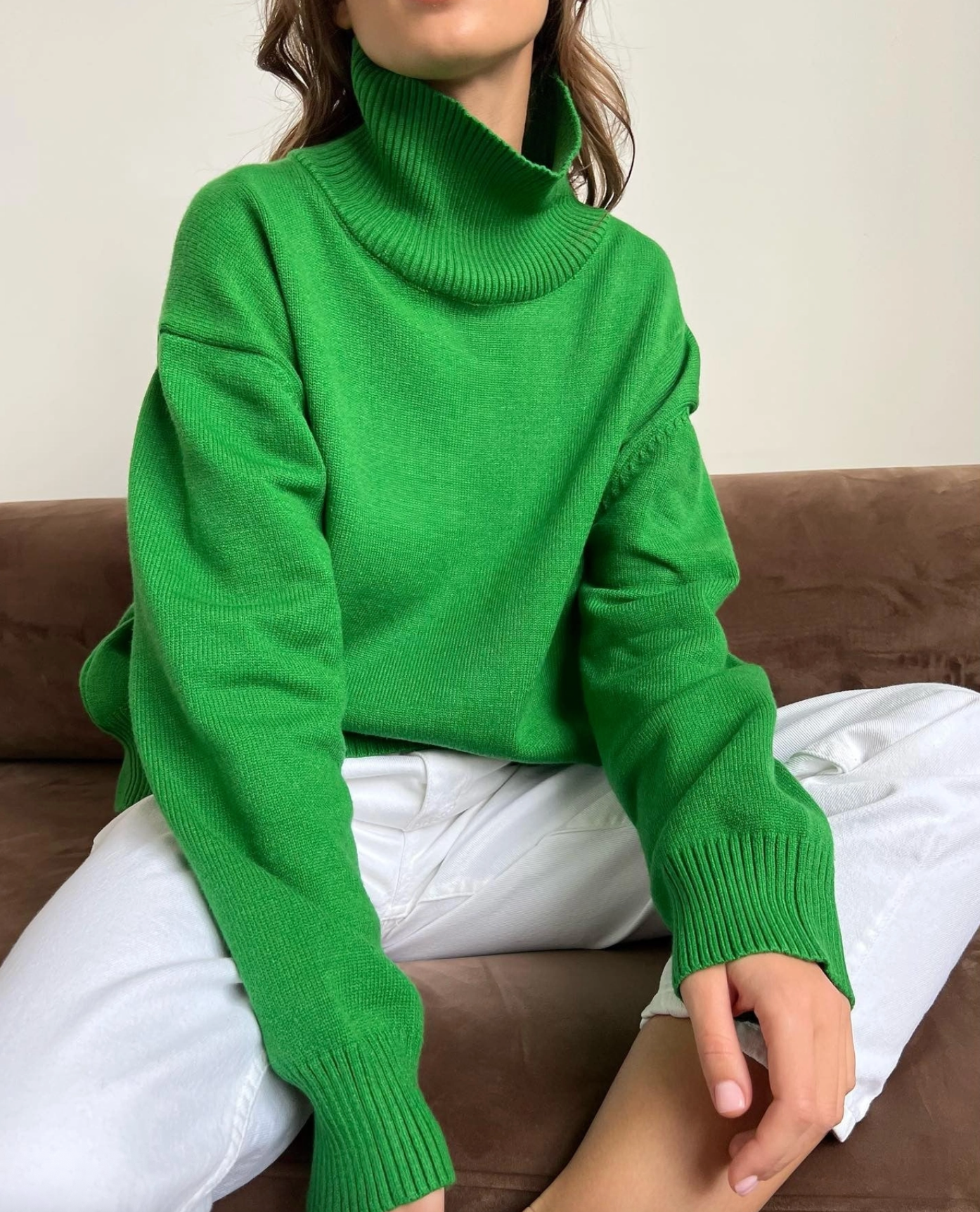 Turtle Neck Knit Sweater