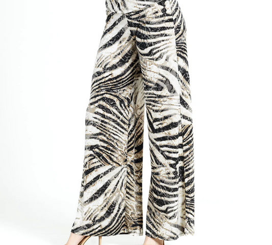 Palazzo Pant - Striped Zebra