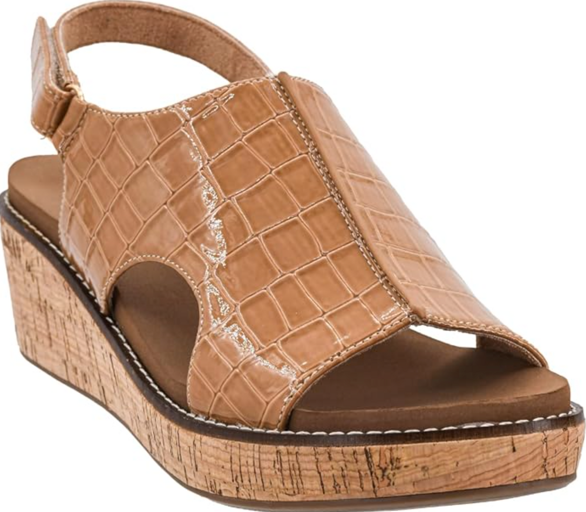 Corky's Volta II in Caramel Croco Patent