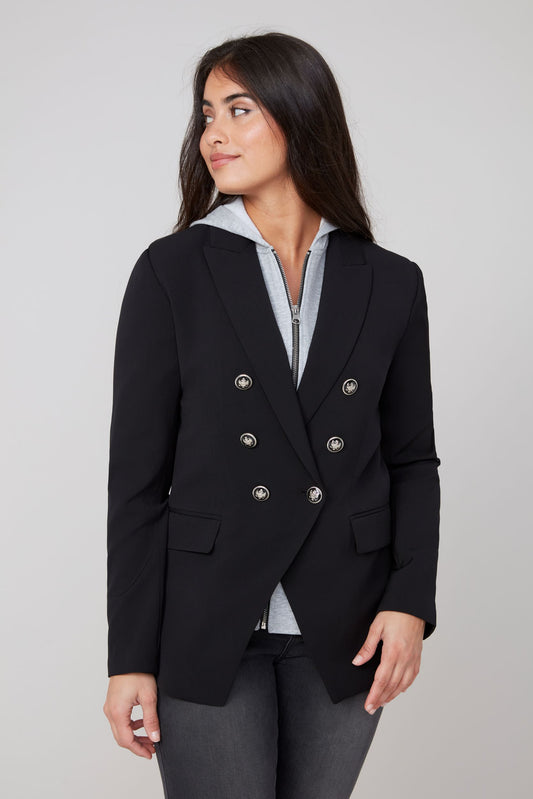 Blazer with Zip in Hooded Sweatshirt