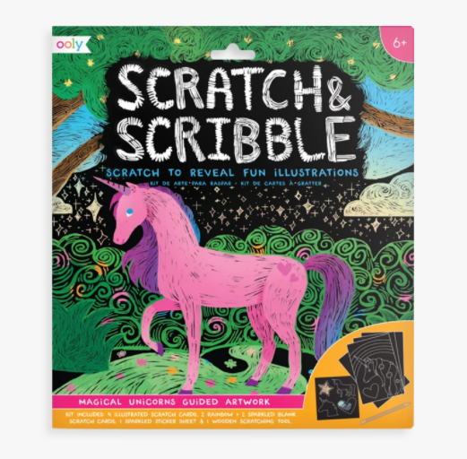 Scratch & Scribble Art Kits - Unicorns