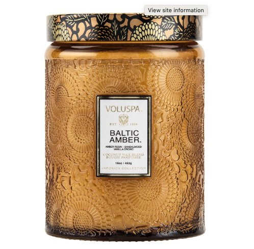 Large Glass Jar Candle