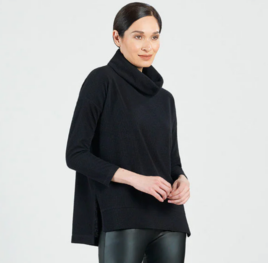 Ribbed Hi Low Sweater